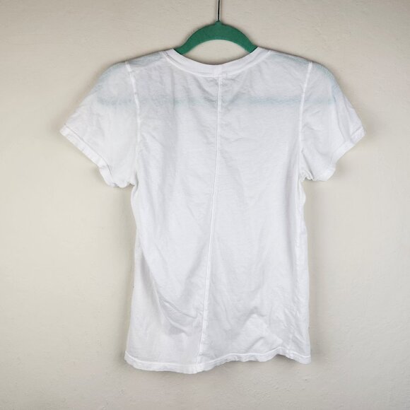Monrow Star Print Lightweight Short Sleeve Tee sz M Flawed - Picture 2 of 11